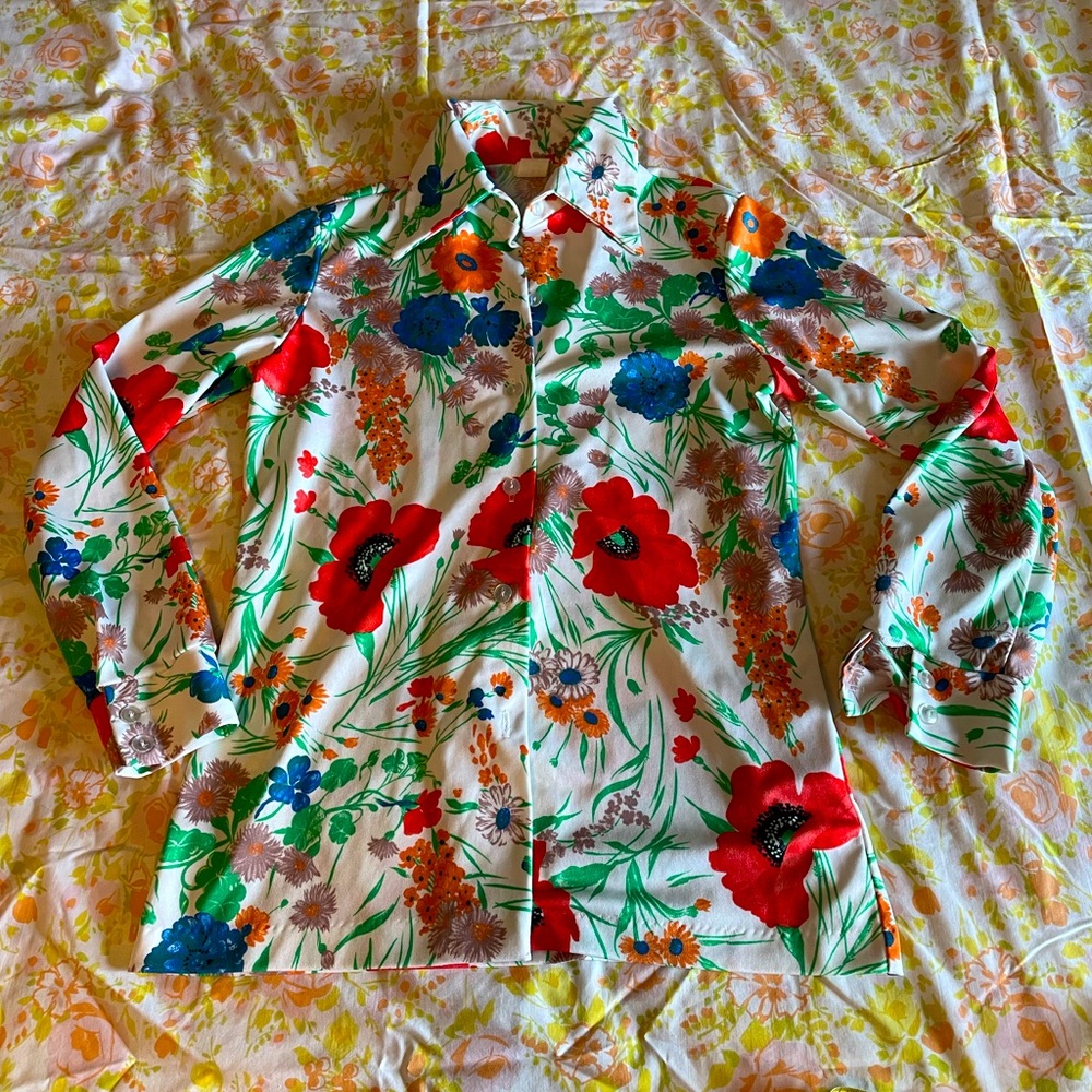 Vintage floral blouse
